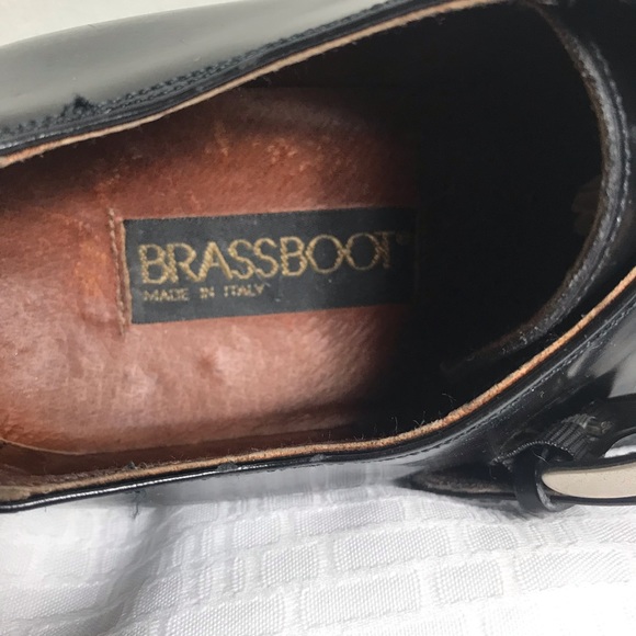 Brassboot Luxury Black Leather Monk-Strap Shoes - Picture 5 of 9